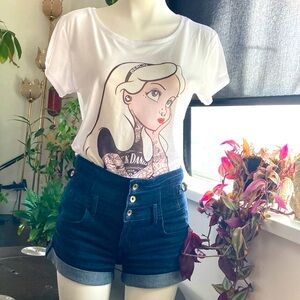 CUTE TATTED ALICE IN WONDERLAND SHIRT